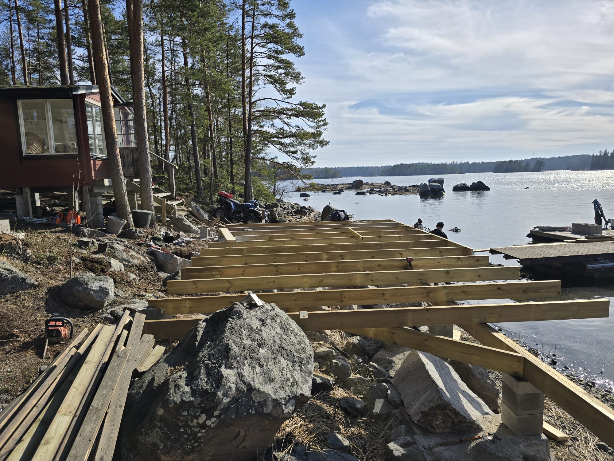 Vesikuljetukseen liittyvä työkohde Uudellamaalla